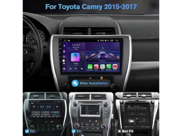 Car Radio Head Unit for Toyota Camry (2015–2017) — Car Infotainment System, Trisvision