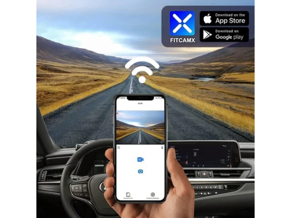 Dash Camera with 64GB Card for Lexus ES — Dash Cam, Fitcamx