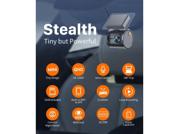 Dash camera with free 32GB TF card — Dash Cam, KAWA