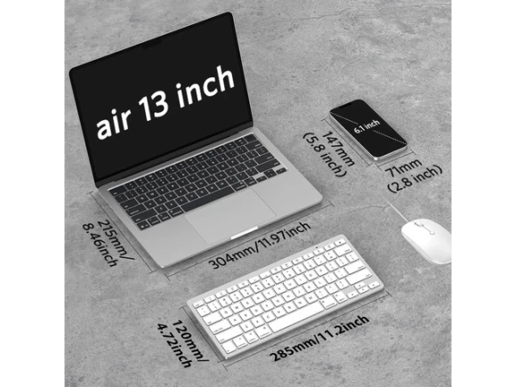 Ergonomic Ultra-Slim Wireless Keyboard for Mac — Bluetooth Keyboard, OMOTON