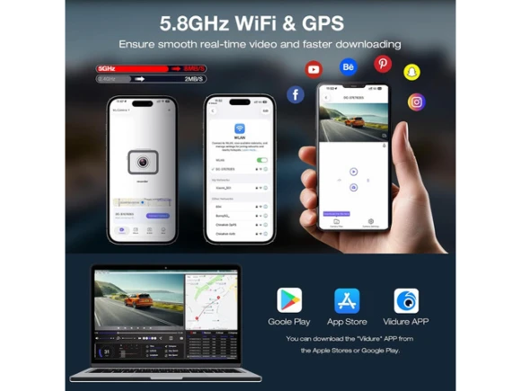 Front and Rear Dash Camera, 4K+2.5K, 2-Channel — Dash Cam, Trisvision