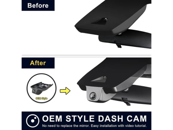 Front-and-Rear Dash Camera for Toyota Crown — Dash Cam, Trisvision