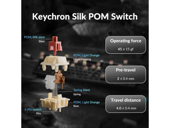 Full-Size Mechanical Keyboard — Bluetooth Keyboard, Keychron