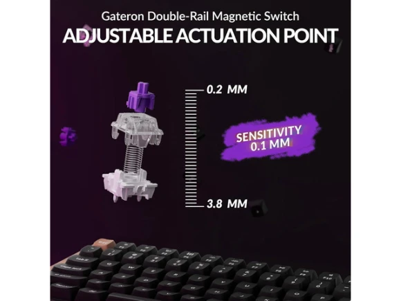 96% Compact Keyboard with Number Pad, Hall Effect Magnetic Switches and Custom RGB — Bluetooth Keyboard, Keychron