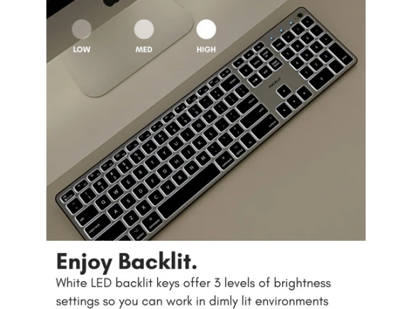 Bluetooth Backlit Keyboard — Bluetooth Keyboard, Macally