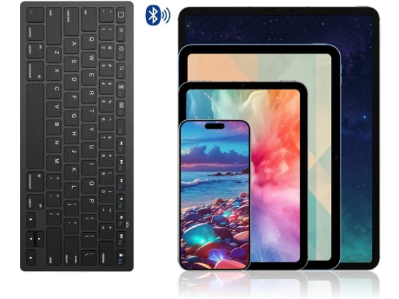 Bluetooth Keyboard for iPad, iPad Pro, iPad Air, iPad Mini, and iPhone — Bluetooth Keyboard, OMOTON