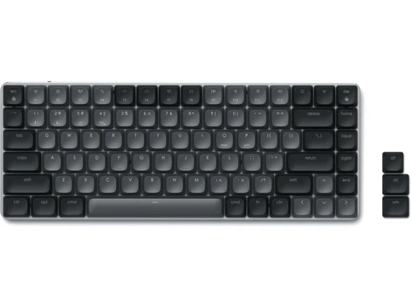 Mechanical Keyboard, 75% Layout, Dark Gray/Gray — Bluetooth Keyboard, Satechi
