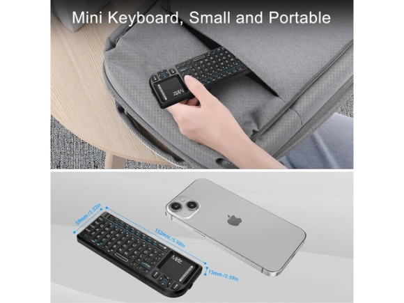 Mini Keyboard with Touchpad — Bluetooth Keyboard, Trisvision
