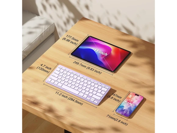 Purple Bluetooth Keyboard for iPad — Bluetooth Keyboard, OMOTON