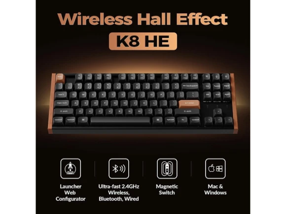 TKL Wireless Mechanical Keyboard — Bluetooth Keyboard, Keychron