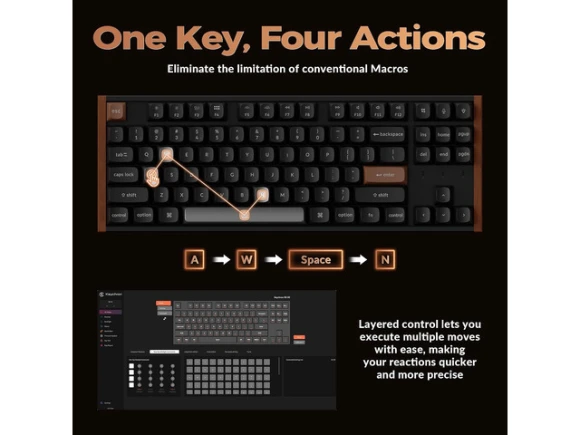 TKL Wireless Mechanical Keyboard — Bluetooth Keyboard, Keychron