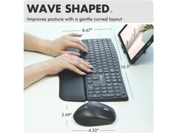 Wireless keyboard and mouse combo — Bluetooth Keyboard, Trisvision