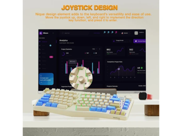 Wireless mechanical keyboard — Bluetooth Keyboard, LEOBOG