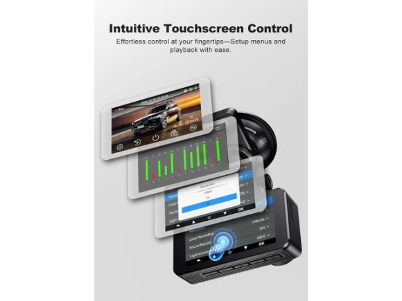 4K+1080P Front and Rear Dash Camera — Dash Cam, JOMISE
