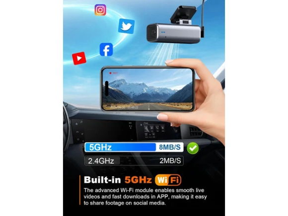 4K Front Dash Camera with Included 64GB Card — Dash Cam, SUNIVISION