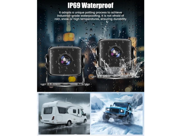 5-Channel Backup Camera System with 5 Cameras and 10.36-Inch Monitor — Backup Camera, SUNIVISION