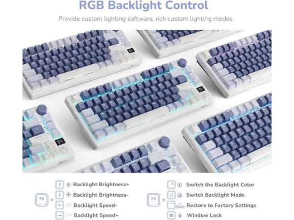 75% Mechanical Keyboard — Bluetooth Keyboard, RK ROYAL KLUDGE