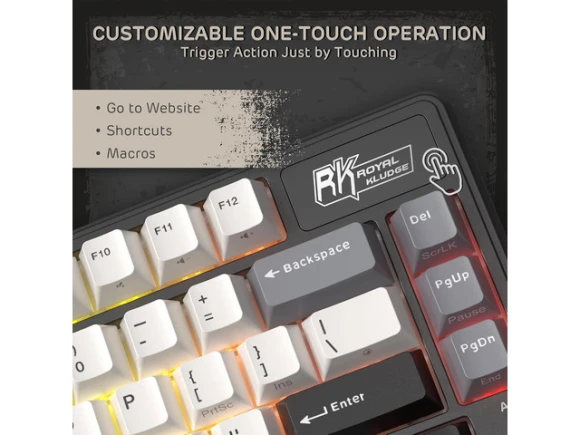 75% Tri-Mode Mechanical Keyboard — Bluetooth Keyboard, RK ROYAL KLUDGE