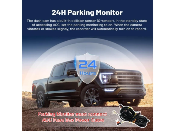Dash Camera Set with Front and Rear Cameras and 128GB Card — Dash Cam, SUNIVISION