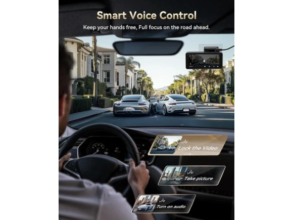 Dual 4K Dash Camera with 256 GB eMMC — Dash Cam, REDTIGER