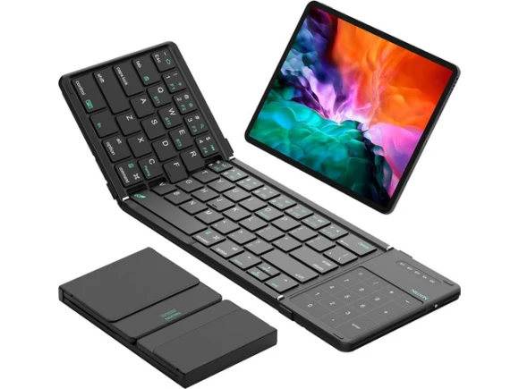 Foldable Bluetooth Keyboard, Black — Bluetooth Keyboard, NILLKIN