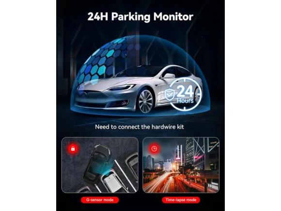Front and Rear Dash Camera with 32GB Card — Dash Cam, REDTIGER