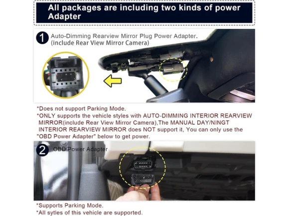 Front and Rear Dash Camera — Dash Cam, SUNIVISION
