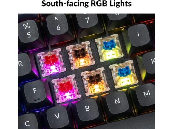 Full-Size Mechanical Keyboard with Red Switches — Bluetooth Keyboard, Keychron