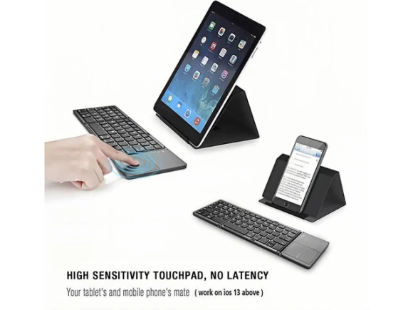 Grey Foldable Bluetooth Keyboard — Bluetooth Keyboard, Guiheng