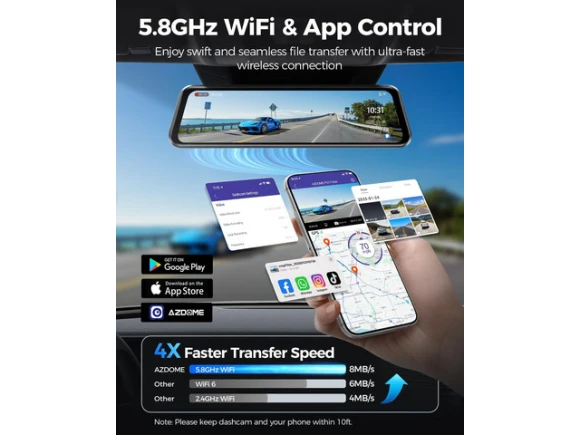 Mirror Dash Cam — Dash Cam, AZDOME