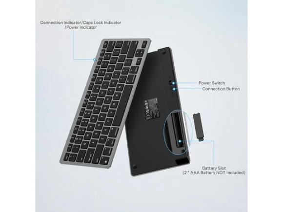 Ultra-Slim Bluetooth Keyboard — Bluetooth Keyboard, OMOTON