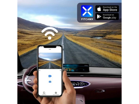 Vehicle Dash Camera with 64GB Card for Genesis GV70 — Dash Cam, Fitcamx