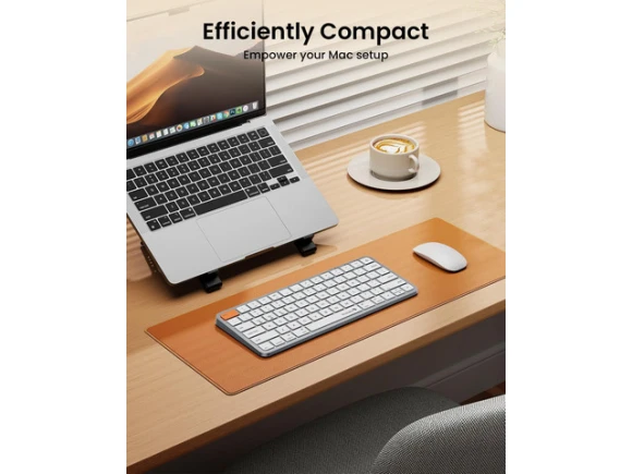 Wireless Keyboard, White Silver — Bluetooth Keyboard, ProtoArc