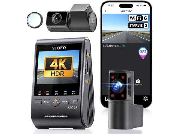 3-Channel Dash Camera — Dash Cam, VIOFO