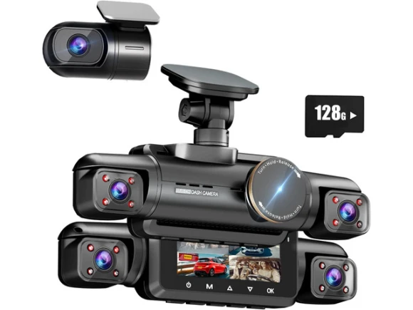 4-Channel Dash Cam with 128GB SD Card — Dash Cam, SUNIVISION