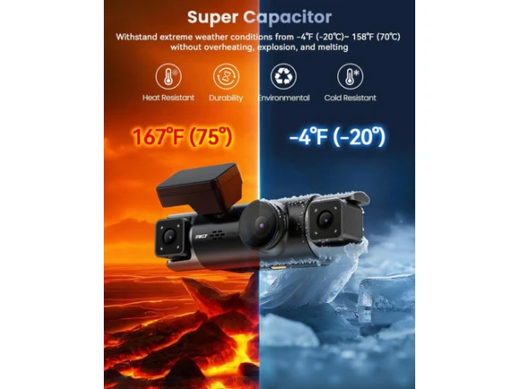 4-Channel Dash Camera with 128GB Card — Dash Cam, SUNIVISION