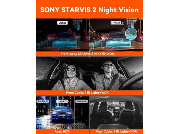 4-Channel Dash Camera with WiFi — Dash Cam, VANTRUE