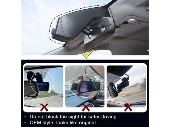 4K UHD 2160P Dash Cam for Cadillac XT5 and XT6 — Dash Cam, SUNIVISION