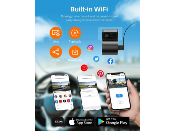 Dash Camera with 32GB TF Card — Dash Cam, KAWA