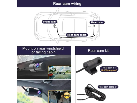 Dual Dash Cam for Kia EV9 2023–2026 Wind, Land, and GT-Line — Dash Cam, Fitcamx