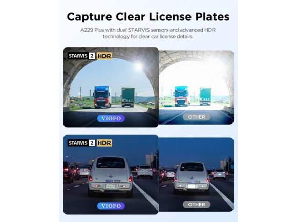 Front and Rear 2-Channel Dash Camera — Dash Cam, VIOFO