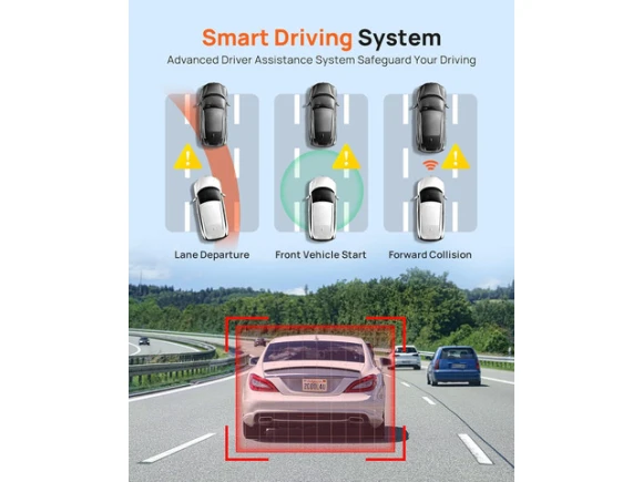 Front and rear dash camera with 64GB card — Dash Cam, 70mai