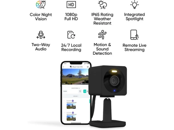 Indoor/Outdoor Wi-Fi Smart Home Security Camera — Security Camera, Wyze