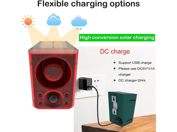 Solar Outdoor Motion Sensor Alarm — Motion Sensor, SUNIVISION