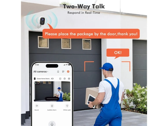 Wireless Outdoor Security Camera — Security Camera, DZEES