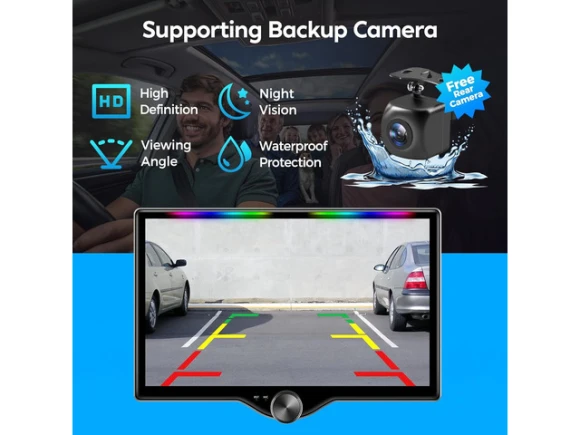 10.1-inch QLED Double Din Car Stereo — Car Infotainment System, SUNIVISION