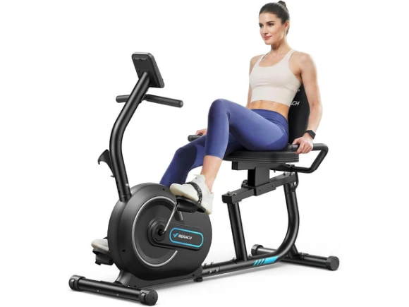Recumbent Exercise Bike — Connected Equipment, MERACH