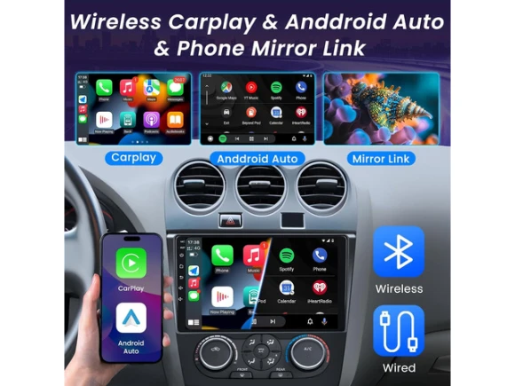 Wireless Car Stereo Radio for Nissan Altima 2007–2012 — Car Infotainment System, SUNIVISION