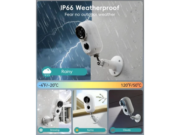 Wireless Security Camera, 2-Pack — Security Camera, ZUMIMALL