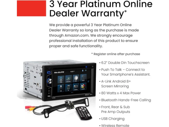 Elite BV755BLC Car Stereo System — Car Infotainment System, BOSS AUDIO SYSTEMS